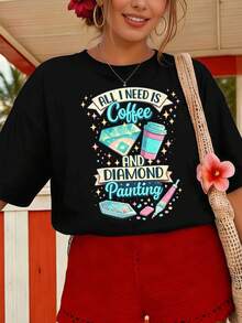 Women T-Shirts - Black - View 1