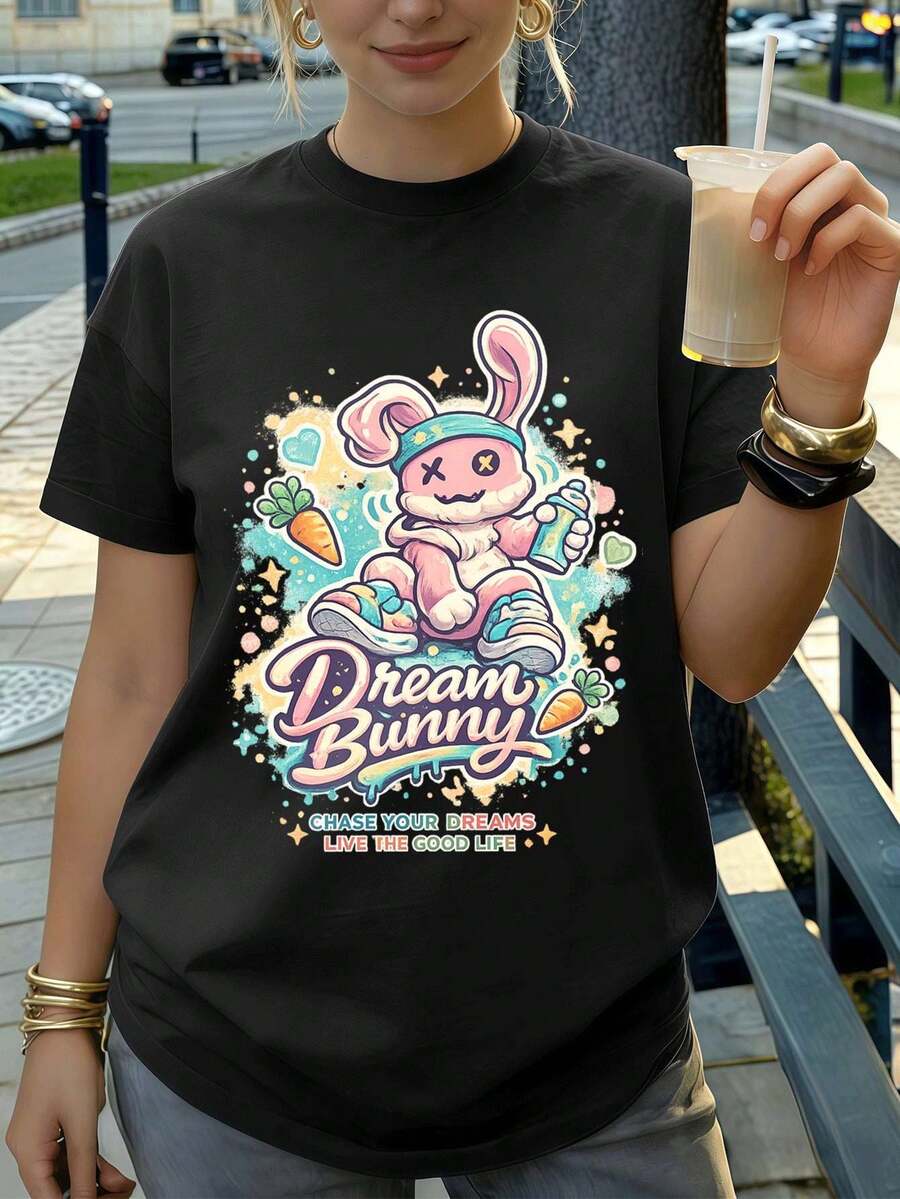 Women T-Shirts - Black - View 1