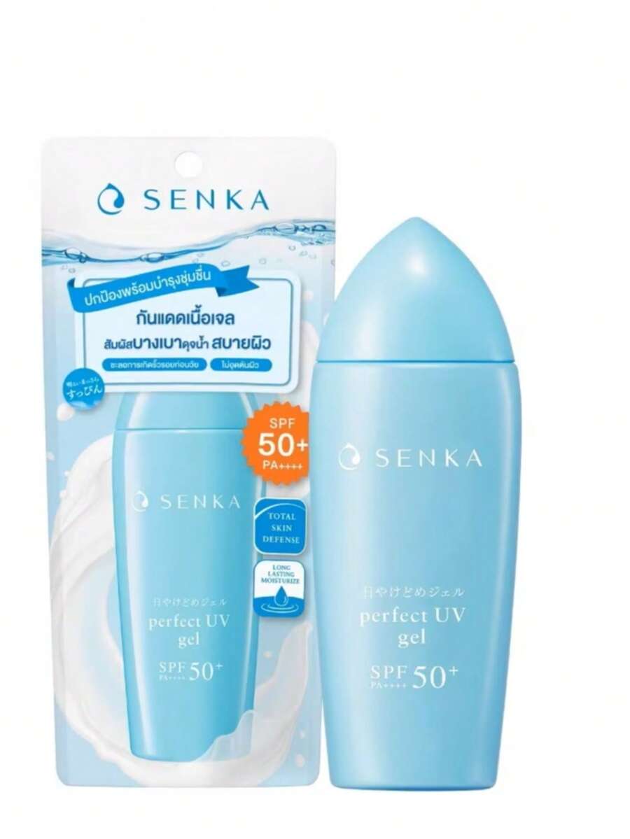 資生堂 Senka Perfect UV 防曬凝膠 SPF50+ PA++++ 80ml | 提供卓越防曬保護,有效阻擋有害 UVA 和 UVB 射線,防止黑斑和色素沉澱 | 增強絲蛋白、蜂蜜和米糠等天然成分的功效,滋養並保濕肌膚 | 輕盈清爽的凝膠質地,不油膩,快速吸收,不留黏膩感,且具防水功能 - gel - 80ml - 查看 1