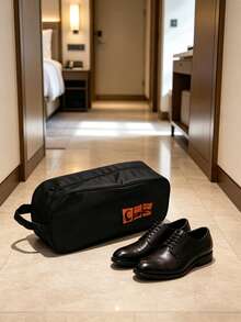 1pc Durable Oxford Cloth Shoe Bag - Portable Breathable Travel Shoe Bag - Lightweight Home & Outdoor Storage Solution, Waterproof Breathable Shoe Bag, Shoe Organizer Bag - Multicolor - View 3