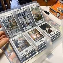 Ini adalah album foto minimalis berukuran 3 inci yang dapat memuat foto berukuran 2,55 x 3,54 inci. Album ini memiliki desain transparan buram dengan 24/84/96/120/240 halaman, sangat cocok untuk menyimpan kartu permainan dan mengabadikan kenangan, serta sesuai untuk penggunaan di rumah dan sekolah. - buku penyimpanan 3 inch - View 5