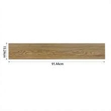 Selbstklebende PVC-Holzmaserungstapete - 36 Blatt (je 91,44 x 15,24 / insgesamt 5²) - Dekoratives Kontaktpapier füröbel,ände, Fliesen, Schränke - Abnehmbar & vielseitig, natürlicher Holz-Look - Naturholz - Übersicht 10
