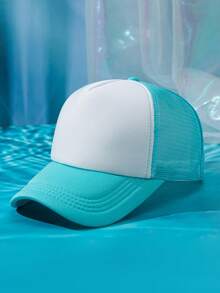 1 pieza Gorra de béisbol de mujer de malla de dos colores transpirable - Multicolor - Ver 29