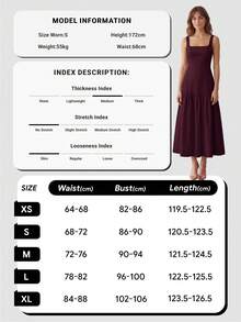 QUNGIGU Vestido longo elegante para mulher com decote quadrado e bainha sereia, conjunto de verão, adequado para casamentos, cerimónias de graduação e encontros - Violeta vermelha - Ver 3