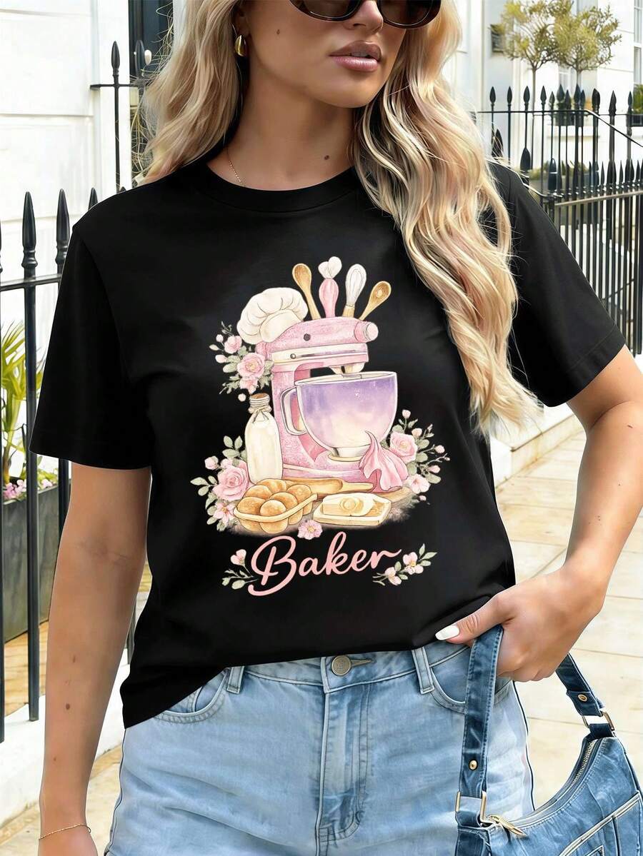 Women T-Shirts - Black - View 1