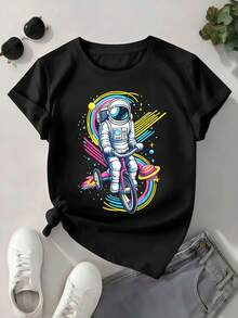 Women T-Shirts - Black - View 1