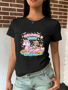 Women T-Shirts - Black - View 2