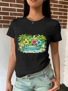 Women T-Shirts - Black - View 2