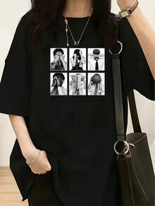Women T-Shirts - Black - View 1