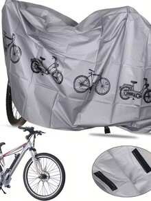 1pc All-Weather Bicycle Cover - Heavy Duty EVA Material, Suitable For Electric Bikes/Bicycles, Waterproof, Dustproof, UV-Resistant And Snow Protection Cover, Outdoor Protection, Tear-Resistant Design, Easy To Clean, Bicycle Accessories, Random Color - Multicolor - View 6