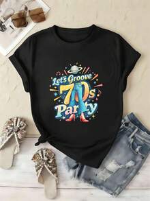 Women T-Shirts - Black - View 2