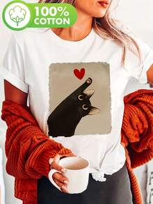 Plusstorlekar T-shirts - Vitt - Visa 11