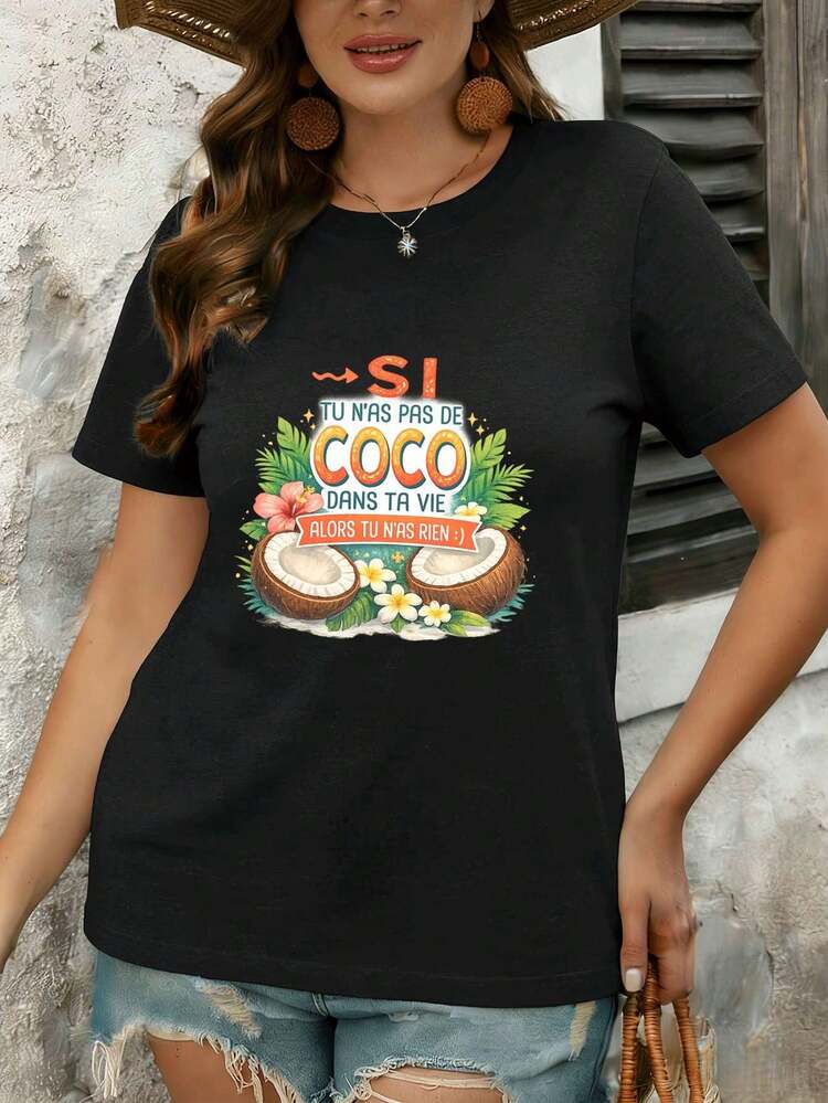Women T-Shirts - màu đen - Xem 1