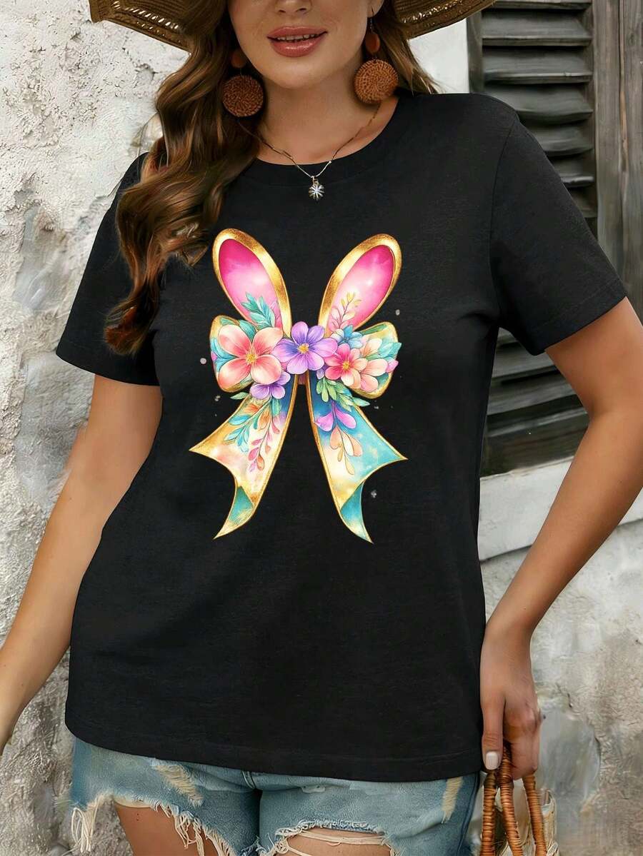 Women T-Shirts - Black - View 1