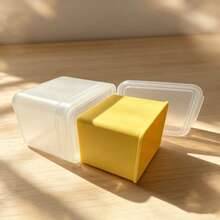 Square PP Cotton Pad Box For Wet Pads, Matte Transparent Shell With Flip-Top Design, Built-In Tweezers To Keep Cotton Pads Moist, Suitable For Storing Wet Pads, Makeup Remover Pads, Daily Skincare, Travel Moisturizing, Multi-Functional Storage, Creative Gift For Mother's Day/Valentine's Day - It Has a Clip On the Top. - View 5