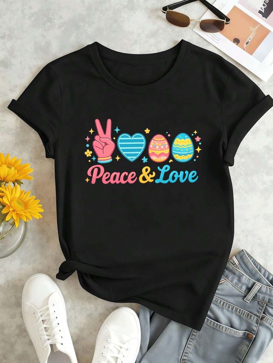 Women T-Shirts - Black - View 1