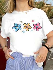 Women T-Shirts - White - View 1
