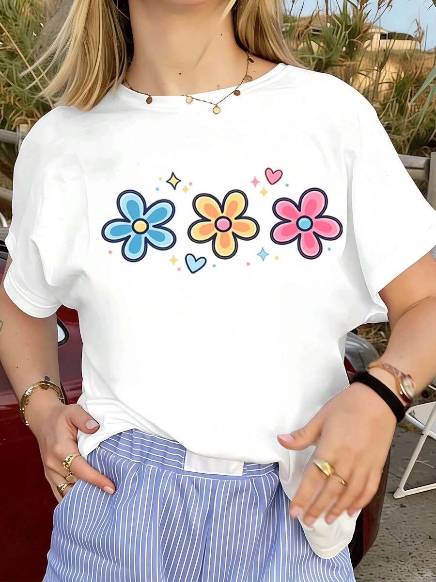 Women T-Shirts - White - View 1