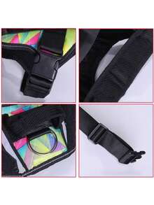 1 pieza Arnés y correa reflectante de poliéster para perro, chaleco de entrenamiento, chaleco antitirones para mascotas, transpirable y ajustable, adecuado para perros pequeños/medianos/grandes para uso en exteriores - Multicolor - Ver 5
