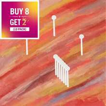10 Pcs (Buy 8 Get 2 FREE)  Reusable Glass Straws - Food , Durable Perfect For Holidays, Graduation, Easter,Borosilicale Glass Pipe With Bubble On The End - 查看 2