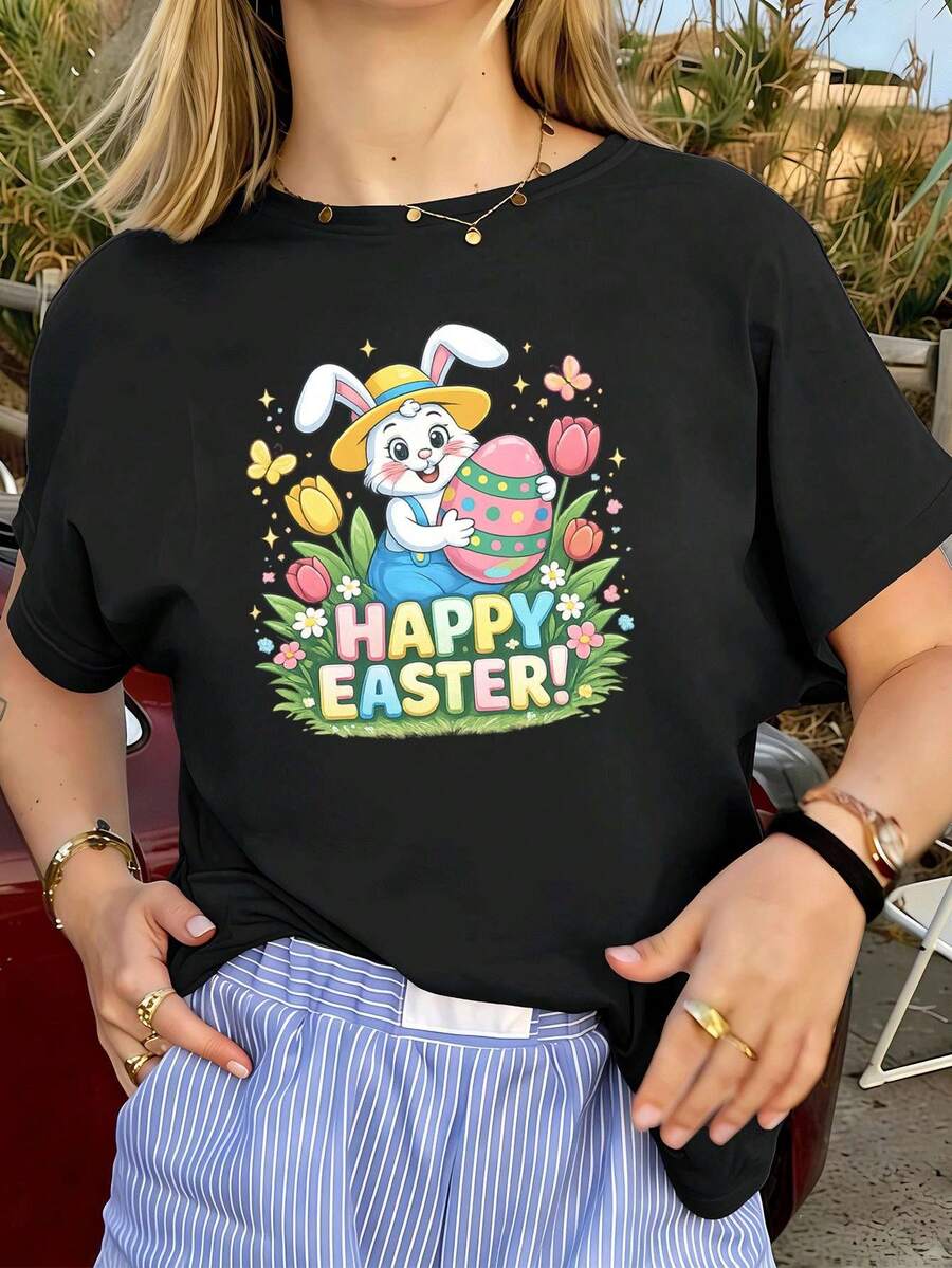 Women T-Shirts - Black - View 1
