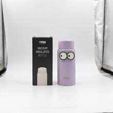 Tyeso 150ml 口袋保温水瓶，可爱眼睛贴纸，不锈钢材质，小巧纤薄设计，美观实用，适合工作和办公使用。 - 彩色 - 查看 13