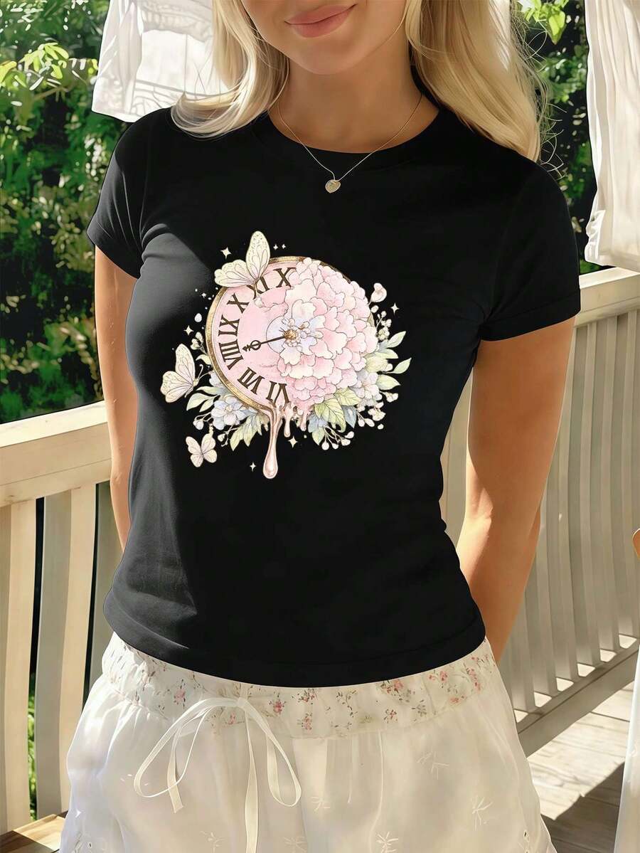 Women T-Shirts - Black - View 1