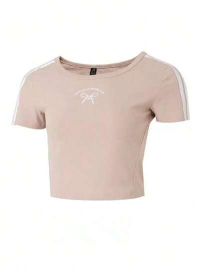 Adidas Nueva camiseta deportiva informal de manga corta transpirable para mujer.