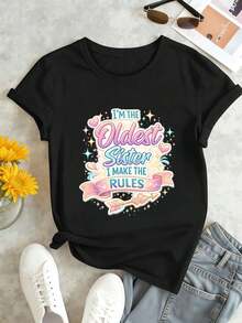Women T-Shirts - Black - View 1