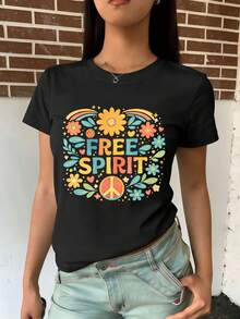 Women T-Shirts - Black - View 2