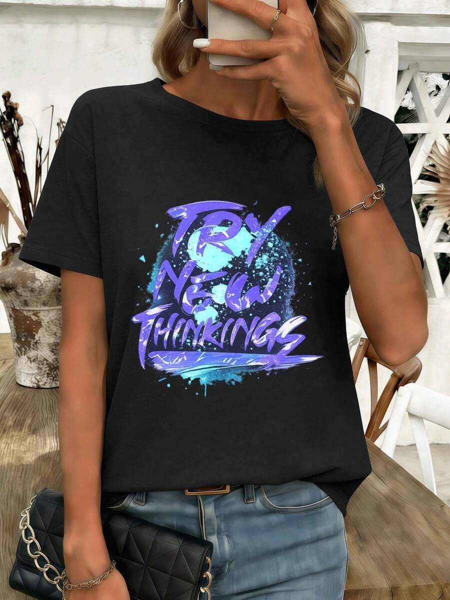 Women T-Shirts - Black - View 1