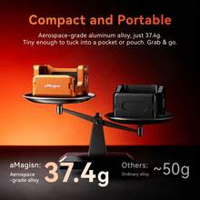 Per Osmo Pocket3/4 Supporto inferiore, in lega di alluminio, stabile per le riprese, arancione/argentato, perfetto per vacanze, viaggi, sport all'aperto, regalo ideale per feste e festival, mani libere | Due perni + filettatura 1/4" | Due colori disponibili | Regalo ideale per gli utenti di Pocket3/4 - Visualizzare 3