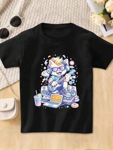 Dam-T-shirts - Svart - Visa 1