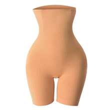 YBFDO Pantalones moldeadores de ángulo plano de cintura alta para mujer, pantalones moldeadores de cuerpo para levantamiento de glúteos posparto, pantalones cortos ajustados, entrenador de cintura - piel - Ver 4