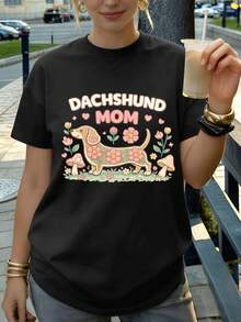Dam-T-shirts - Svart - Visa 1