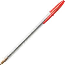 Bic Cristal Xtra-Smooth Ball Pen - 10 Plus 2 Bonus Pack (12 Count) - Red Medium Point Ballpoint Pen - White - 查看 3