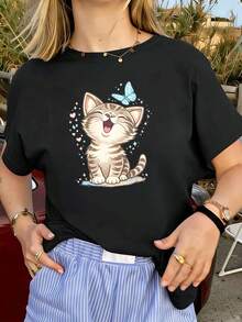 Women T-Shirts - Black - View 1