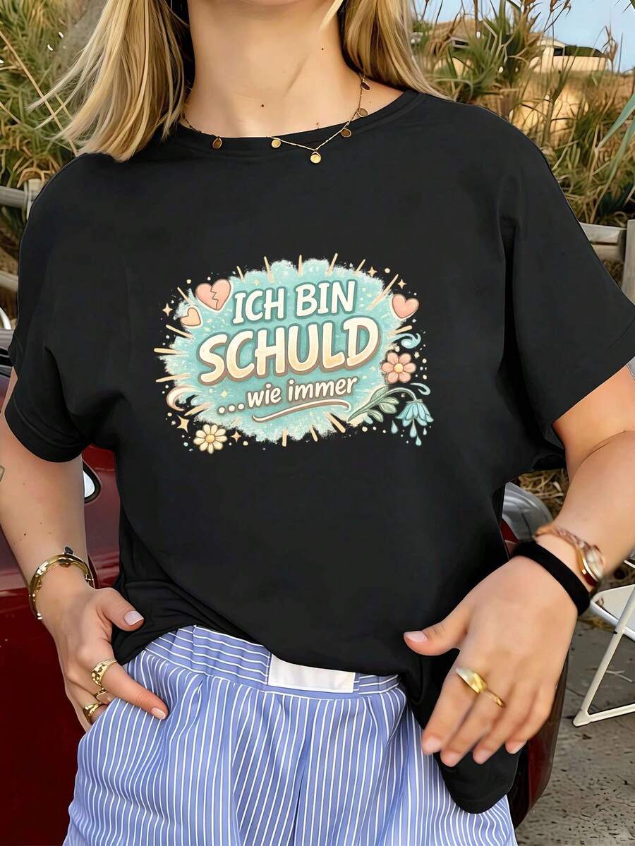 Women T-Shirts - Black - View 1