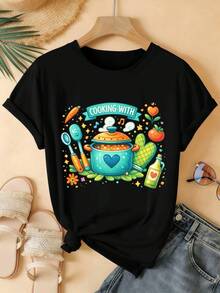 Women T-Shirts - Black - View 2