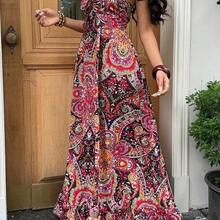 Women Long Dresses - 藍白色 - 查看 6