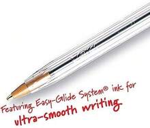 Bic Cristal Xtra-Smooth Ball Pen - 10 Plus 2 Bonus Pack (12 Count) - Red Medium Point Ballpoint Pen - White - 查看 2