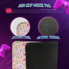 Covoraș mare pentru birou, cu bază antiderapantă din cauciuc, imprimat cu model floral de margarete, potrivit pentru tastatura computerului, covoraș dreptunghiular durabil pentru mouse, decor pentru casă și birou - Vizualizare 4