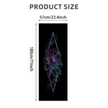 1 片 71*22 英寸瑜伽垫，多种图案可选，防滑耐用，加宽加厚，适合家庭及瑜伽初学者训练 - 彩色 - 查看 12