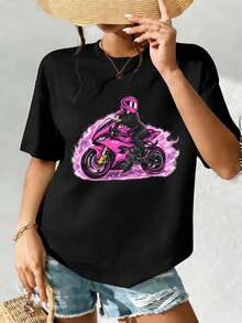 Women T-Shirts - Black - View 2