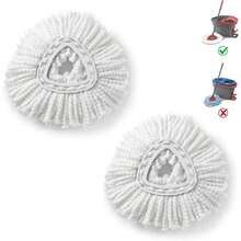 BonusLife 2-Pack Mop Head For O-Ceda EasyWrin Spin Mop Refill 1-Tank System Only Easy Cleaning Microfiber Replacement - 1 - 查看 2