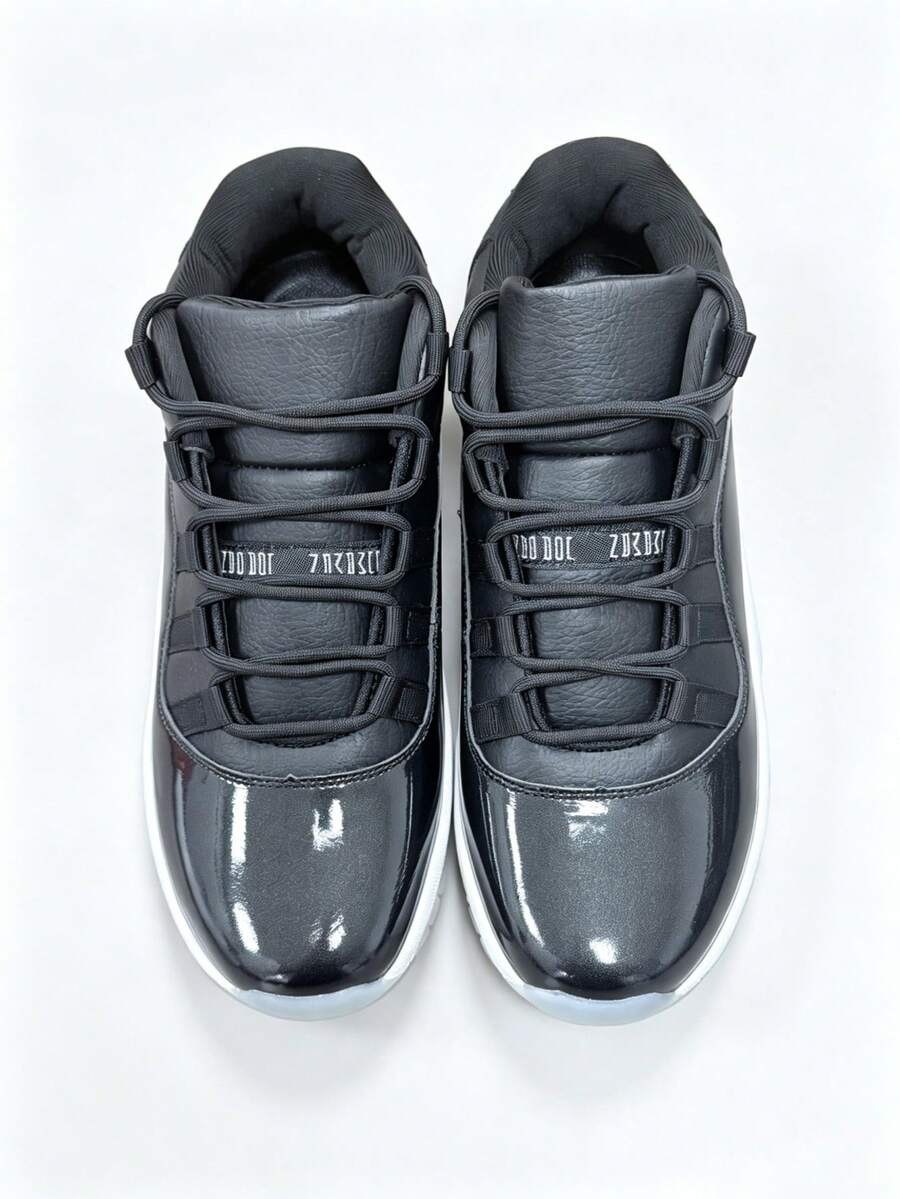These Men's Casual Athletic Shoes Are Perfect For Summer. Unisex, Stylish, Comfortable, And Featuring A Low-Top Design. Ideal For Parties, Gym Workouts, Everyday Wear, And Also Make A Great Holiday Gift (Such As For Valentine's Day, New Year's Day, And Chinese New Year). - 黑色 - 查看 1