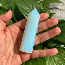 彩虹闪耀蛋白石水晶 - 质地光滑细腻，适合家居装饰、桌面摆件、水晶收藏和创意礼品 - 白色 - 查看 14