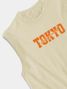 YUNCHIC - Men's Casual Sleeveless Vest, Lightweight Summer Sportswear, Creative Car Pattern, Round Neck Elastic Undershirt, Breathable Moisture-Wicking Quick-Dry, Fashionable For Fitness Training, Layering - Khaki - View 5