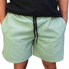 Men Shorts - Mint Green - View 8