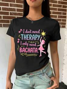 Women T-Shirts - Black - View 2